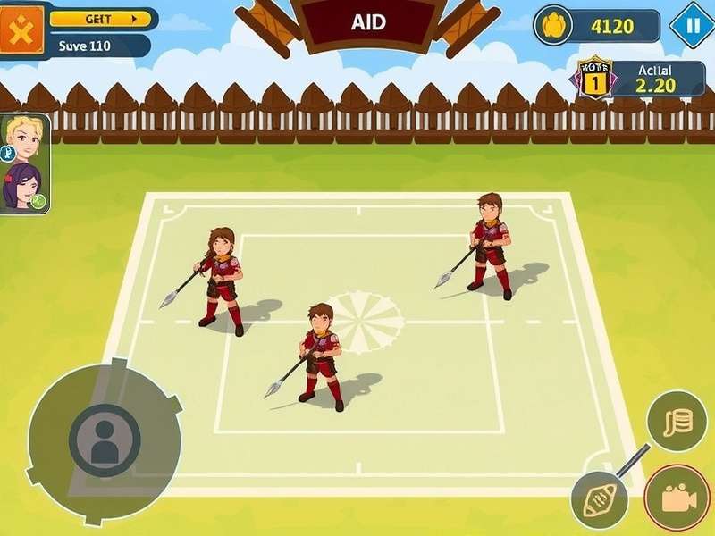 Royal Volley Warriors Controls and Interface